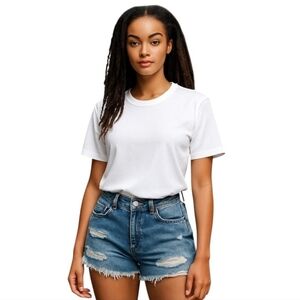 Wild Fable Women High Rise Distressed Blue Jeans Shorts Size 00/2.5"